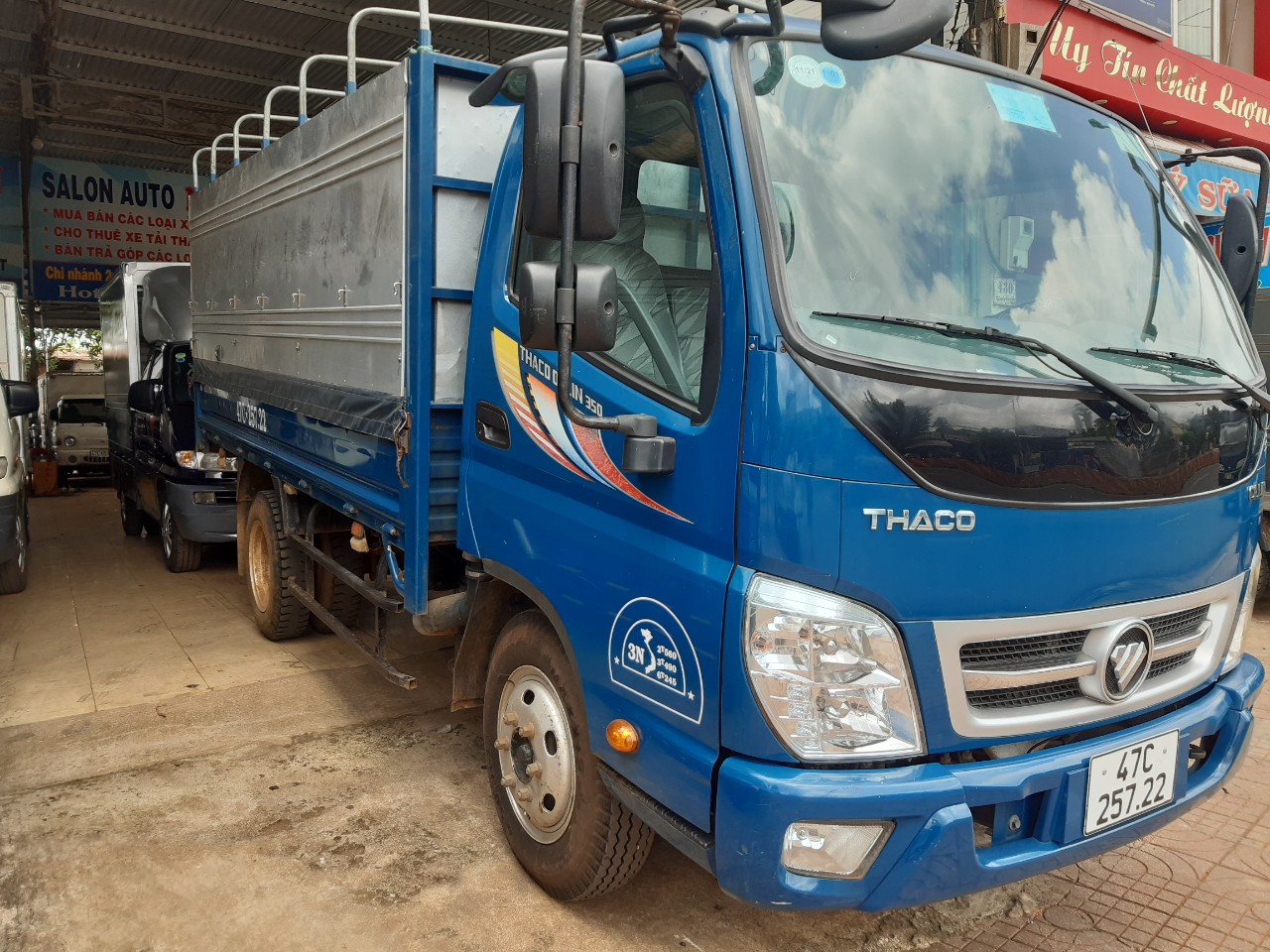 Xe tải Thaco ollin gắn cẩu tự hành 35 tấn 2023